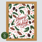 Holiday Scatter Print Card: Boxed Set of 6