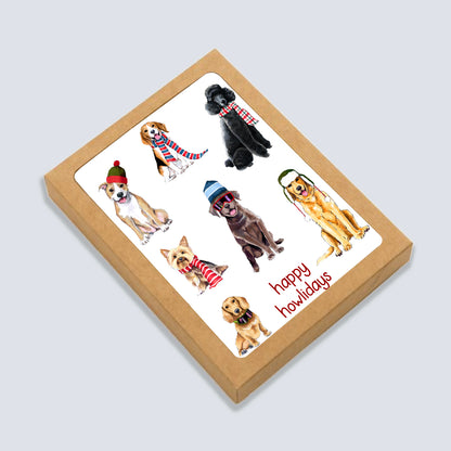Happy Howlidays Holiday Dog Card: Boxed Set of 6