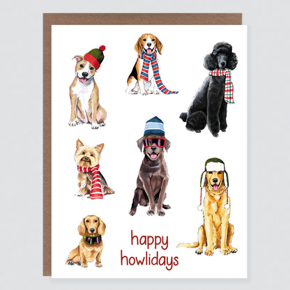 Happy Howlidays Holiday Dog Card - Case of 6