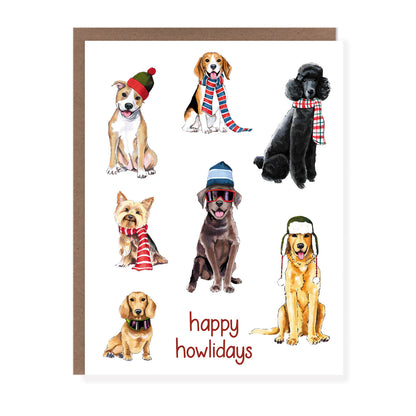 Happy Howlidays Holiday Dog Card - Case of 6