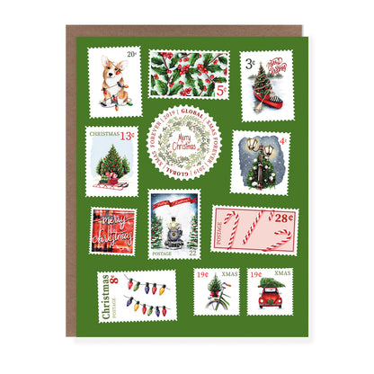 Postage Stamp Christmas Card