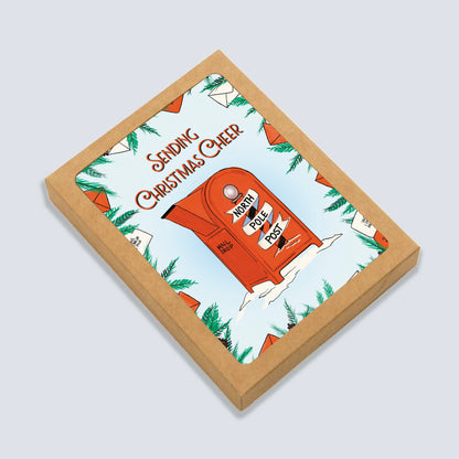 North Pole Post Christmas Card: Boxed Set of 6