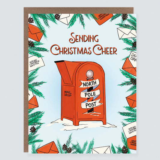 North Pole Post | Christmas Card - Case of 6