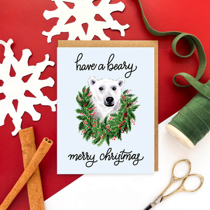 Beary Merry Christmas Card - Case of 6