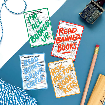 All Booked Up Sticker
