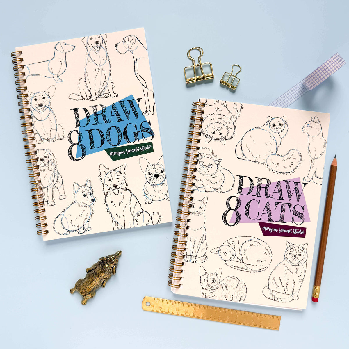 Draw 8 Cats | How To Draw Activity Book