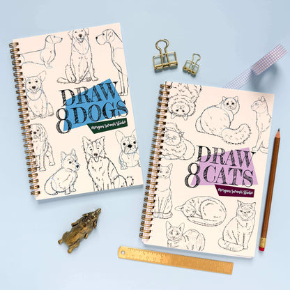 Draw 8 Cats | How To Draw Activity Book