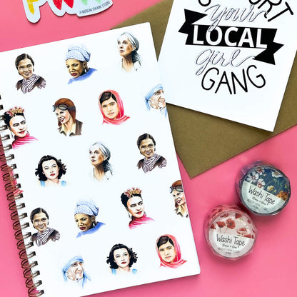 Famous Women Notebook - Case of 4