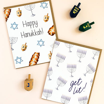 Hanukkah Scatter Print Card - Case of 6