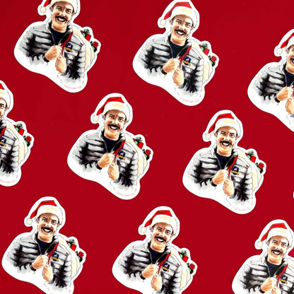 Lasso Christmas Sticker - Case of 6