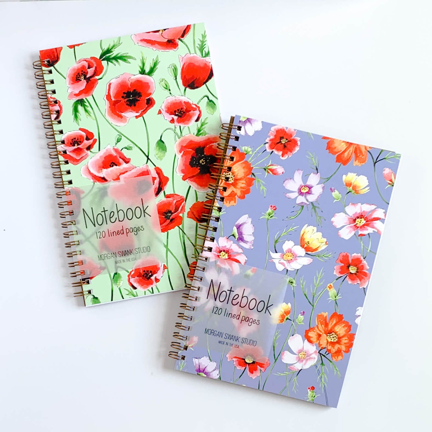 Poppies Flower Notebook - Case of 4