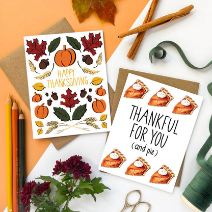 Thankful For You Pie Card - Case of 6