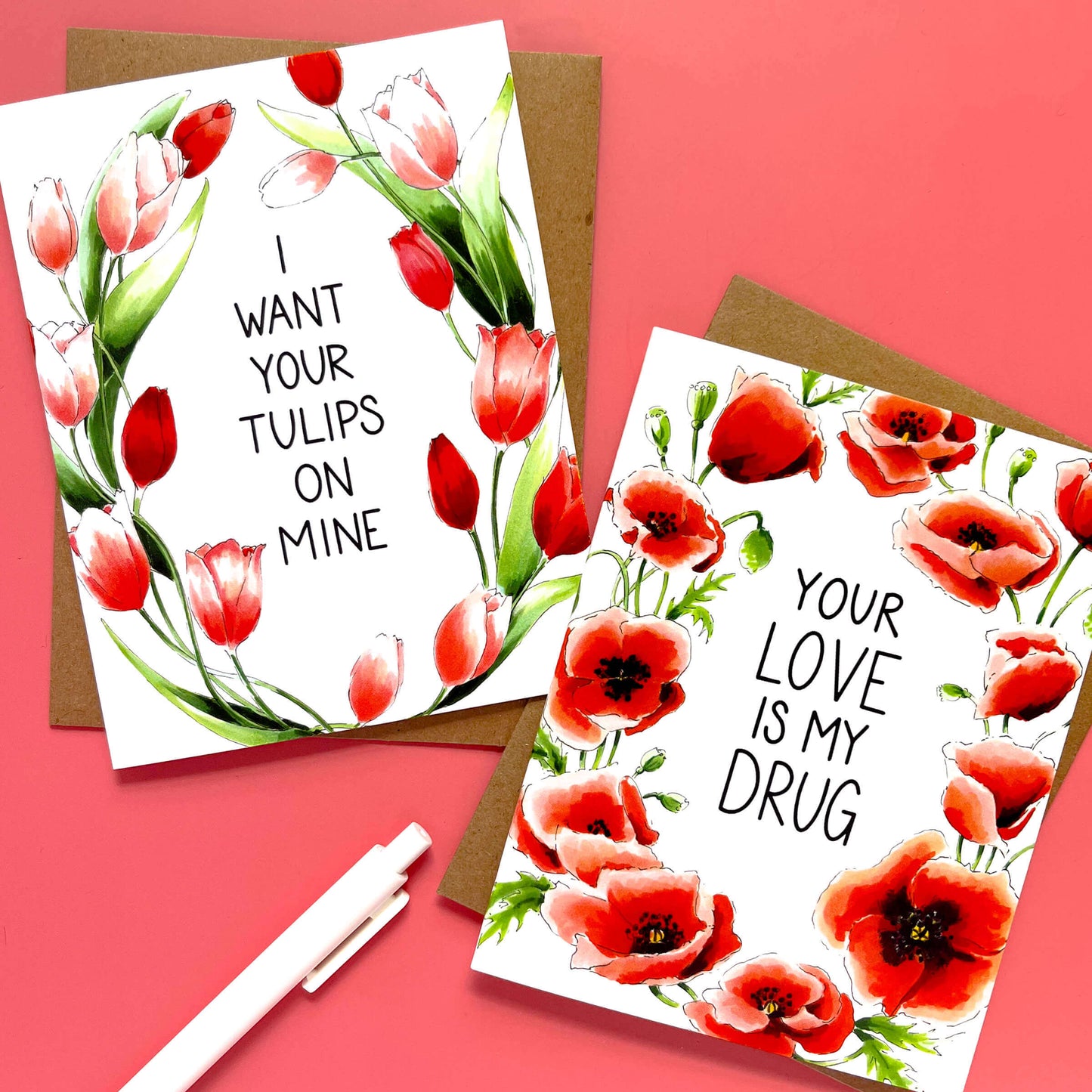 Love Drug Poppies Card - Case of 6